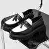Spring Autumn Color Blocked Tassel Thick Soled Loafers High-end Youth Fashi Shoes That Are N Slip and Breathable