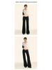 Women's Retro Black Low-Rise Micro-Flare Jeans - Autumn/Winter 2024 Collection