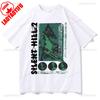 Horror Game Fun Silent Hill 2 Printing T Shirts Male Rock Shortsleev Tees Novelty Trend Vintage Casual Tops Cotton Ropa Hombre