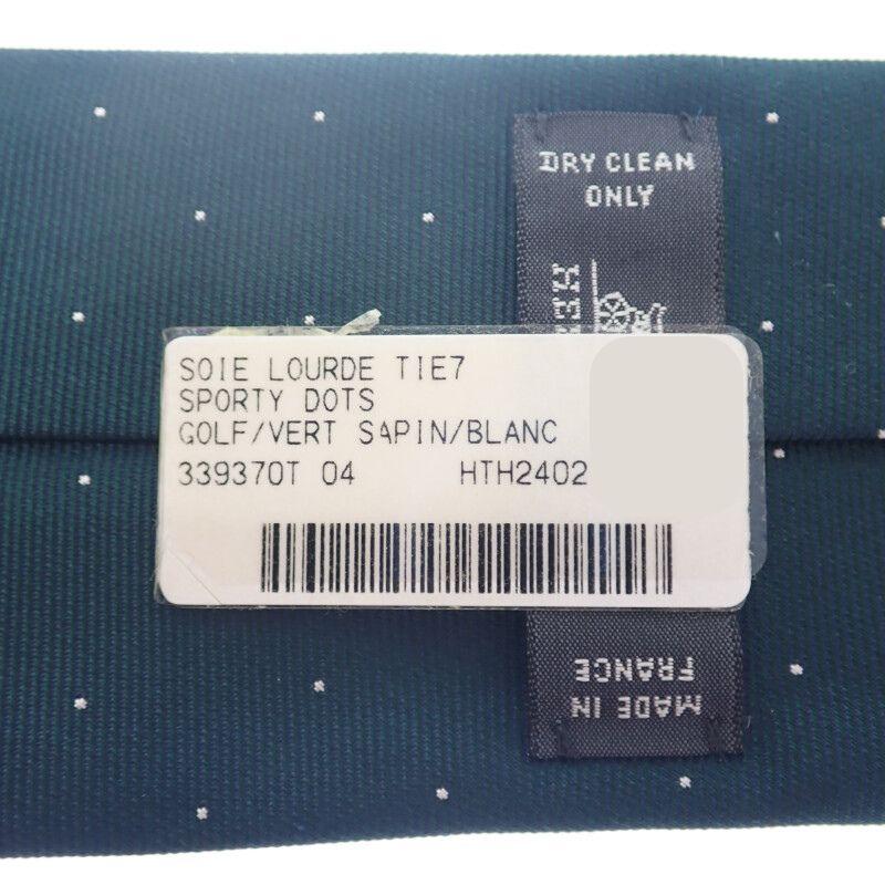 HERMES  H339370T04  slips Verse Sapan/hvit silke herre