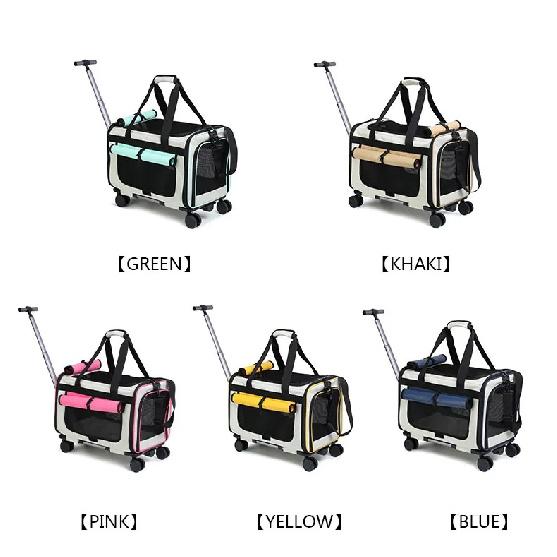Pet Trolley Cat Bag Extra Large Portable Case Detachable Dog Trolley Case Large Foldable Pet Bag Cat Travel Carrier Bag
