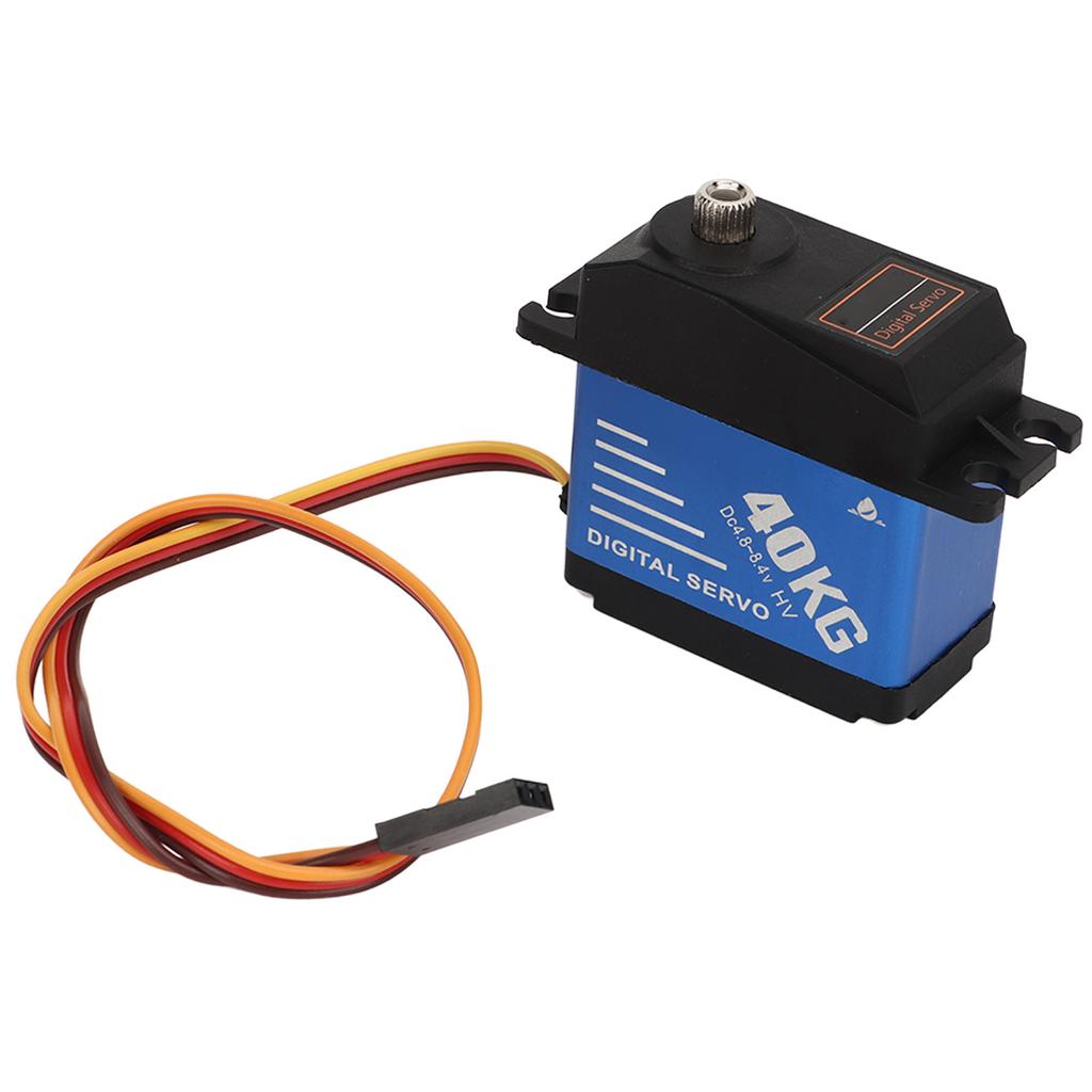 40KG High Torque RC Servo Waterproof Digital Servo with 25T Servo Arm for 1 10 1 8 RC Cars Ships Robots