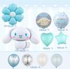 Zeroire Boy and Girl Happy Birthday Character Balloon Decorations Glossy Handheld Party Balloons Pink Blue