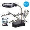 Desktop Welding Auxiliary Clip Magnifier LED Magnifying Glass Soldering Iron Stand