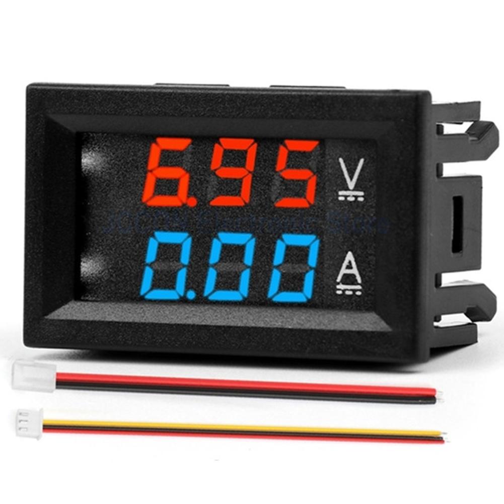 

Digital Voltage Current Tester DC0-100V 10A 50A 100A Amp Volt Amp Tester 0.56inch LED Display High Precision for Home Office