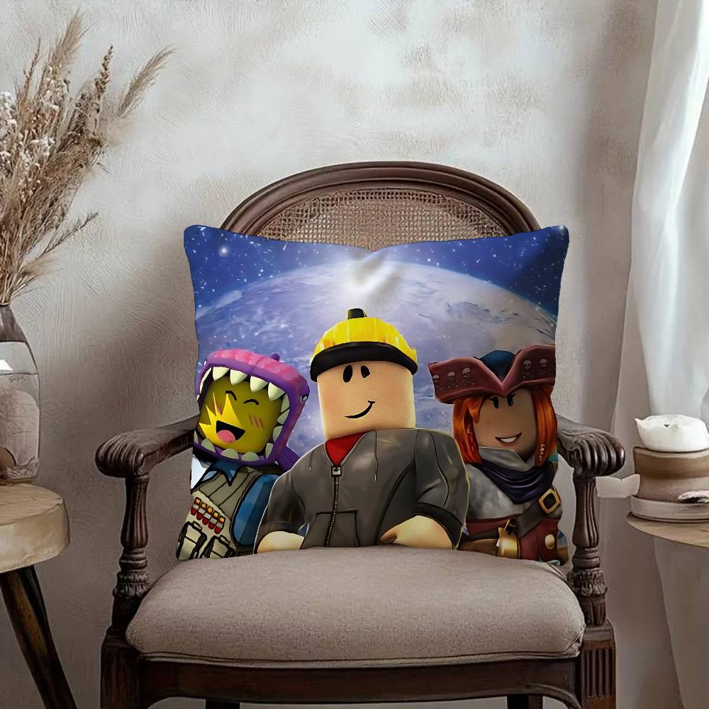 R-Roblox Game Pillow Cover Design cushion Cover decor Holiday Decorati