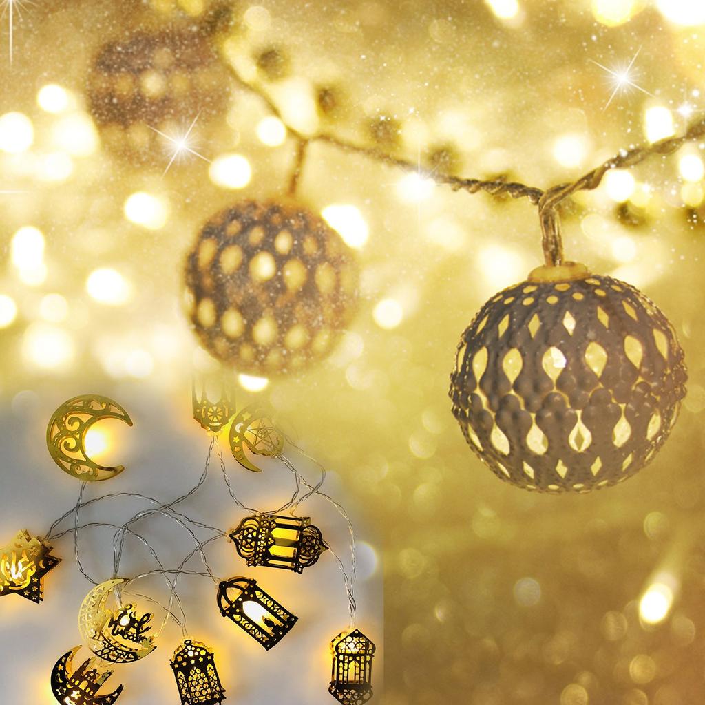 String Lights Moon Star  Eid Ramadan Festival Decoration Chandelier String Lights