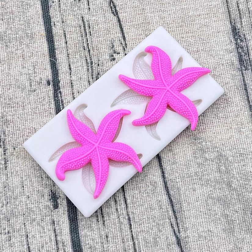 Starfish Silicone Mold Sugarcraft Chocolate Cupcake Baking Mold Fondant Cake Decorating Tools