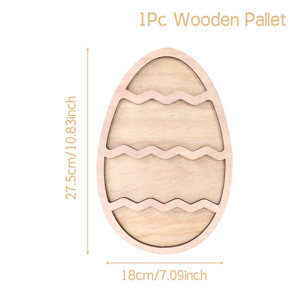 Easter Bunny Tray Wood Food Plate Fruit Serving Bread Display Wooden Spring Decor Kids Child Cake Decorations Easter Supplies