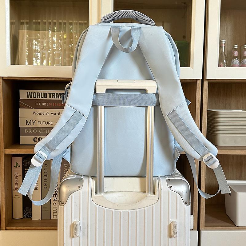 Women's Travel Backpack College Style Large Capacity Backpack Student Schoolbag Computer Bag with Coin Purse