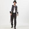 Men's Medieval Patchwork Vest Retro Waistcoat Halloween Costume