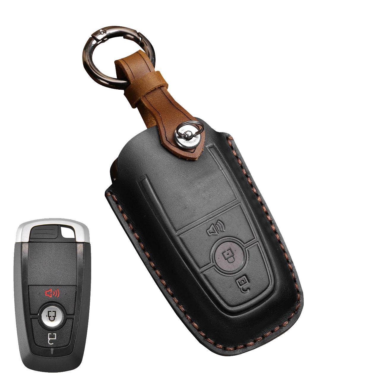 

Lincoln Ford Key Case - Raptor, Explorer, Everest, Mondeo, Edge - Cowhide Material