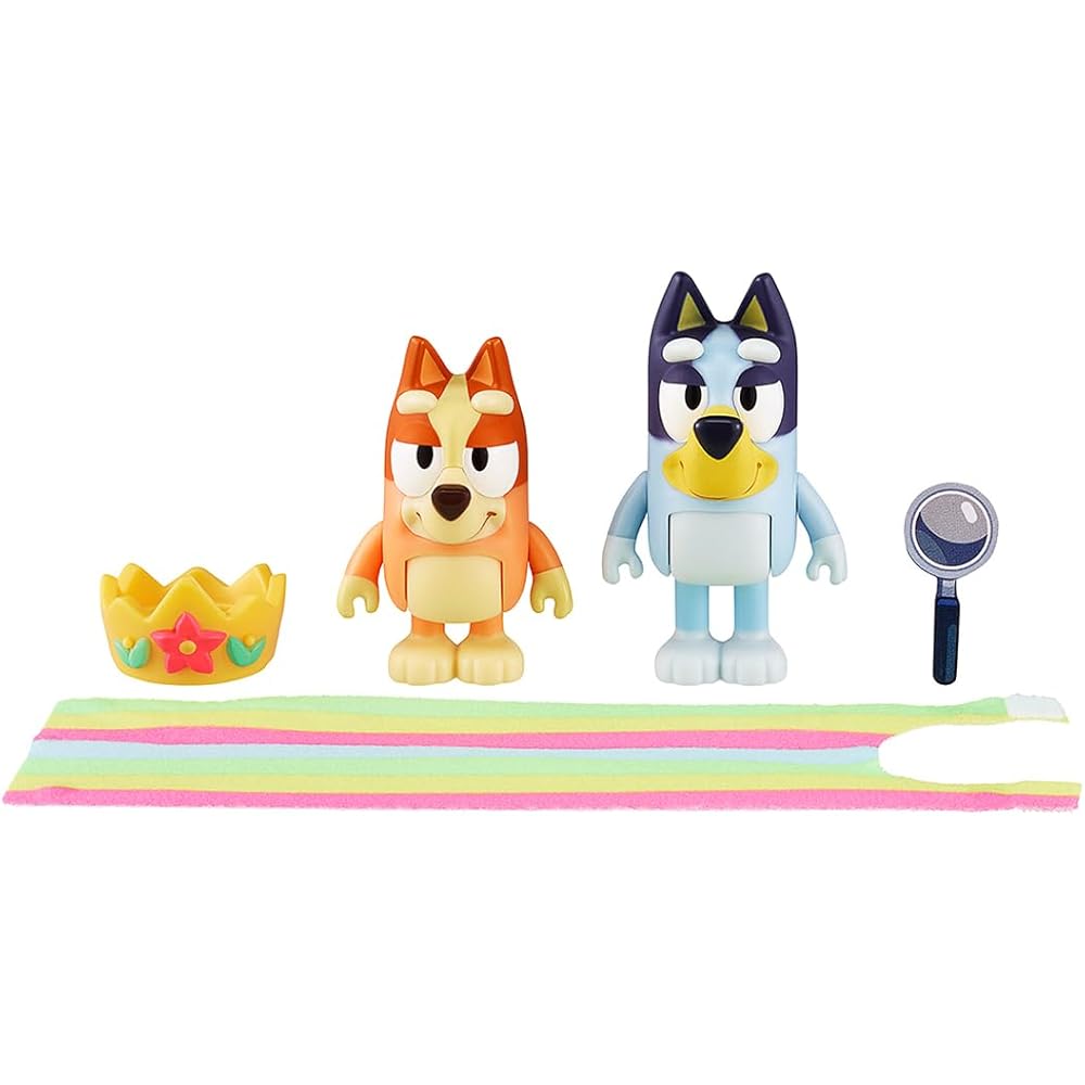 Takara Tomy Bluey Figure Set Queen Bingo and Bluey 2 Pack Collectible Toys