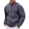 Men  Leisure  Hooded Hood  Standing Collar  Zipper  Hoodie