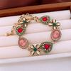 Zink Zinklegierung Vintage Halsketten-Set Elegante Retro Geprägte Ohrringe Herz Cameo Schmuckset Bankett