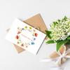 12Pcs Bohemian Wildflower Greeting Card with Envelope - Floral Thank You Card for Wedding, Birthday Party, Blank Note Card