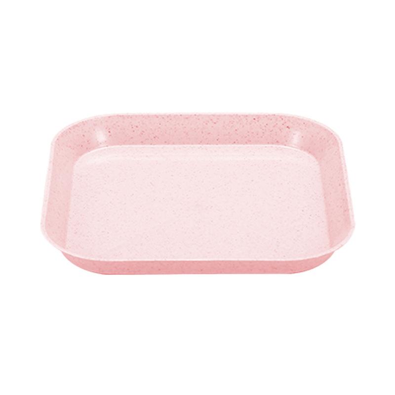 Wheat Straw Bone-spitting Plate Bone-spitting Plate Bone-spitting Square Dried Fruit Fruit Snack Plate Flavoring Plate