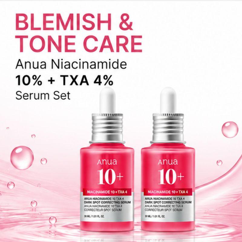 Anua Niacinamide 10% + TXA 4% Dark Spot Blemish Care Serum 30ml Twin Pack (30ml X 2)