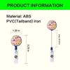 1 Piece Name Card ID Card Decorative Employee Name Retractable Badge Reel Nursing Badge Holder