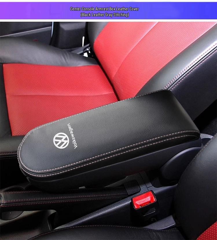 Volkswagen Center Console Armrest Cover - Microfiber Leather Protection and Renovation