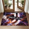 Juventus FC Design Crystal Velvet Rug Soft Decorative Mat for Bedroom Entrance