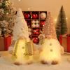 Rudolph Doll & Faceless Dwarf Ornaments with Lights and Sequins for Christmas