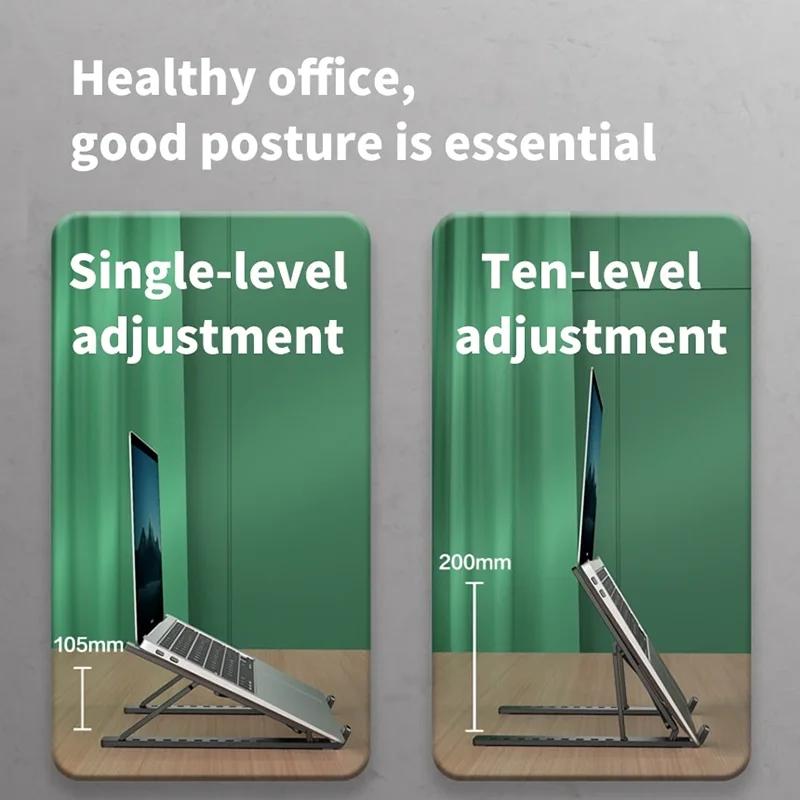 Foldable Laptop Stand Adjustable Portable Notebook Bracket Support Base ABS Holder For Macbook  Accessories Convenient