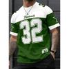 2026 Summer Men No.32 Print Personality American Casual Digital Jersey  T Shirt Summer Women Beach Short Sleeved Surfing T-shirt