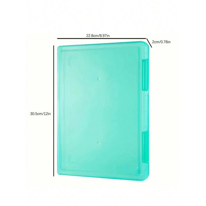 Minimalist Desktop A4 Document Holder Paper Organizer Transparent Plastic Bill File Box Office Student Supplies Portable