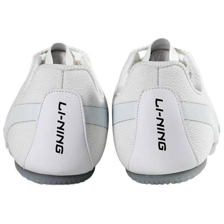 Li Ning Sports Life Collection Cushioning, Wear Resistant Low Top Running Shoes Unisex White Gray LJJT911-5