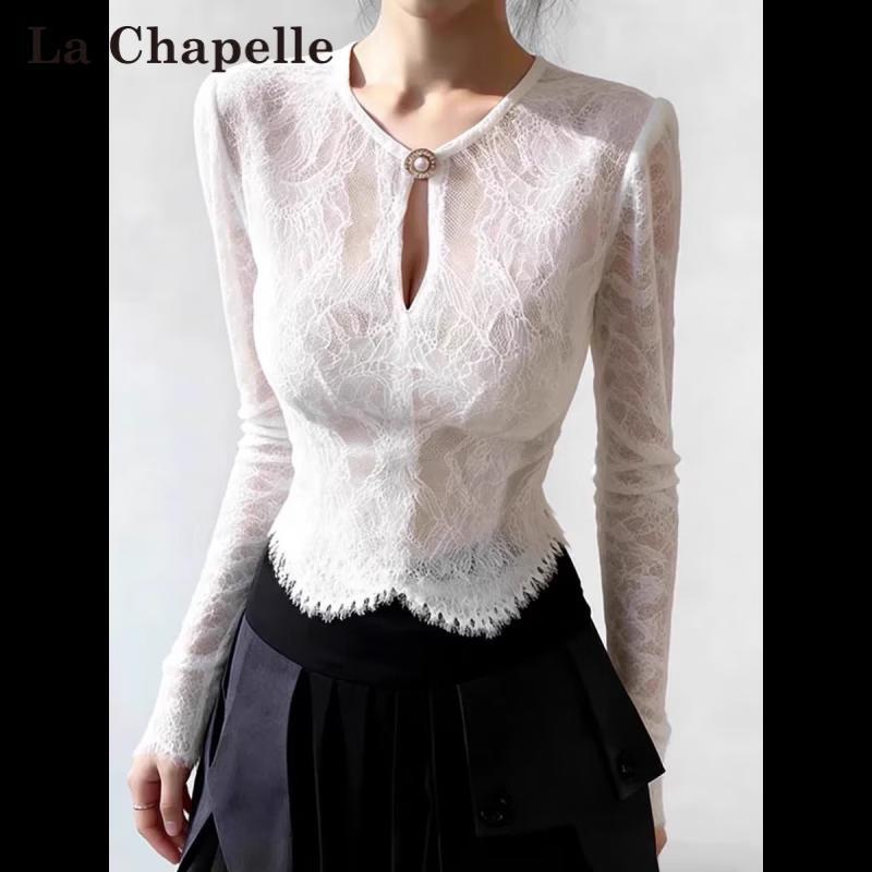 La Chapelle Elegant French Lace Long-Sleeve Top 41