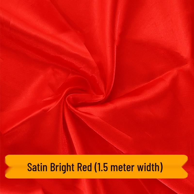 Bright Red Pure Cotton Fabric for Ceremonies: 3x3 Feet for Engagements, Weddings, Buddhist Altars, and Chinese Style Events