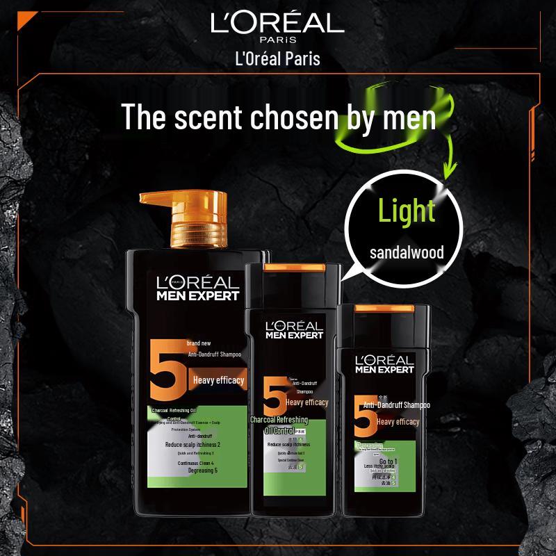 Șampon L'Oréal Men Expert Cărbune Anti-Mătreață Fresh (2x400ml)