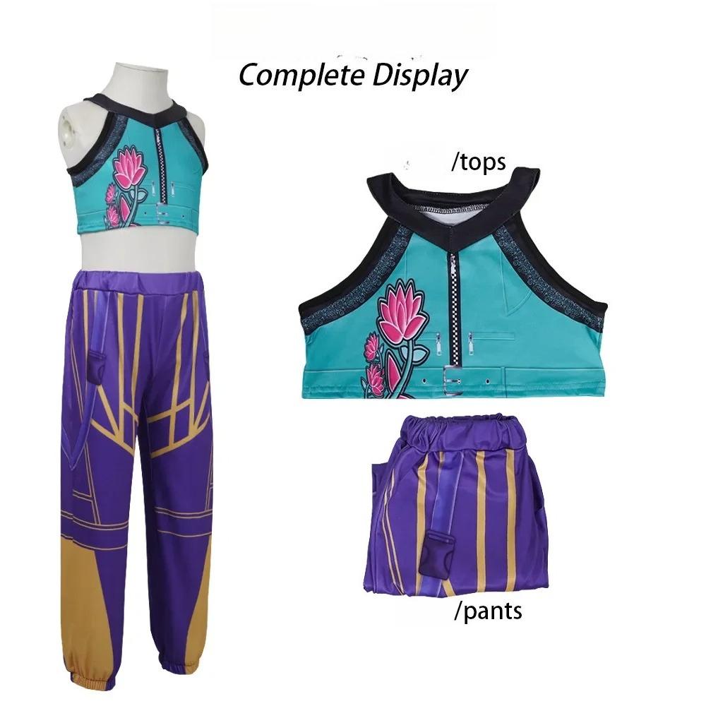 Halloween Huntrix KPop Mira Zoey Rumi Cosplay Kostýmy Sady pro Děti Děti Dívky Cosplay Anime Uniformy Dárky