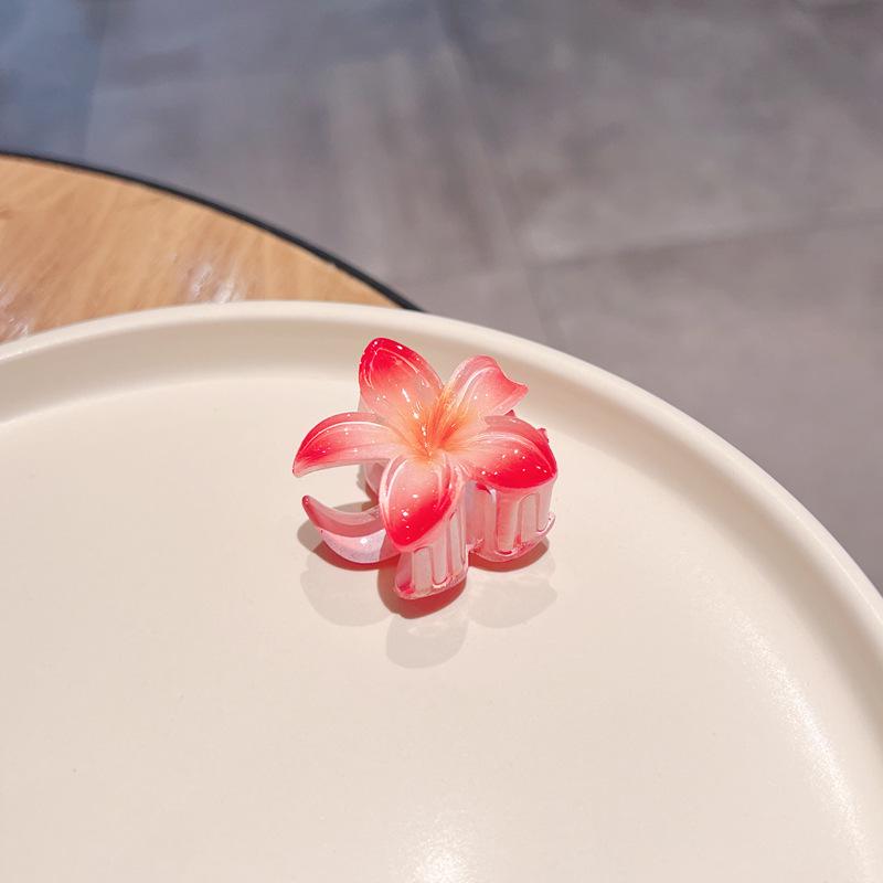 Plumeria Candy Color Fairy Hair Clip - Elegant Shark Clip Accessory