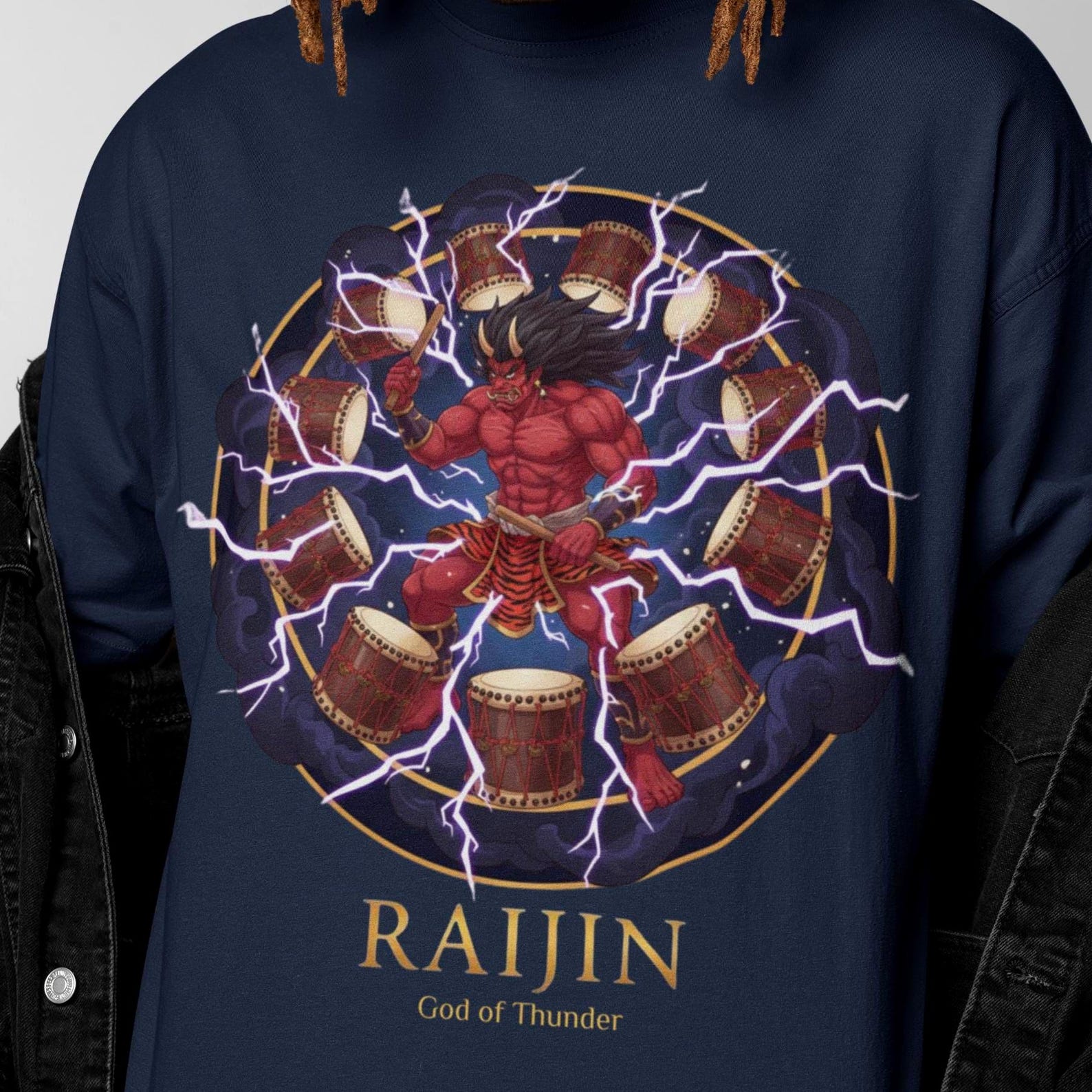 Raijin T-Shirt | Japanese Mythology | Vintage Japanese God Tee 2XL