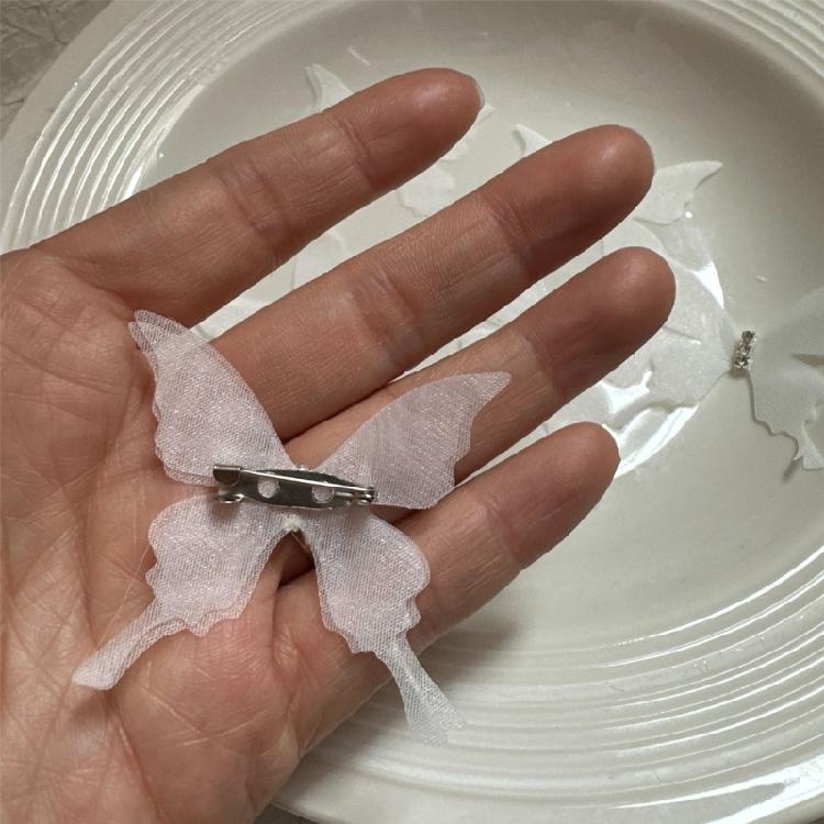 10Pieces Sheer Butterfly Pin Curtain Decorative Safety Pin For Wedding Party and Bedroom Decoration Curtain Accessory