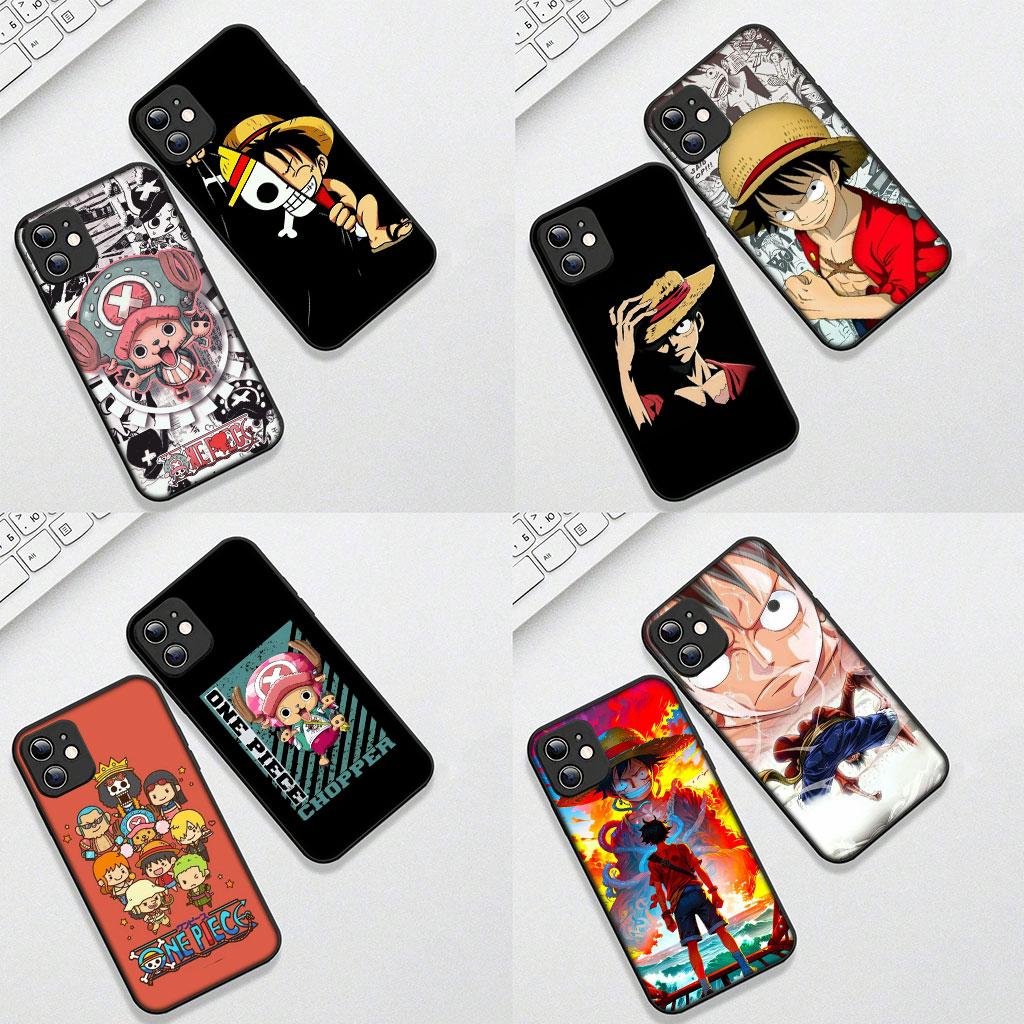 Soft Phone Cover for Apple iPhone 17 16 14 15 Pro Max Plus 15+ 16E XR ProMax Air Case One Luffy Pieces Tony Chopper Casing