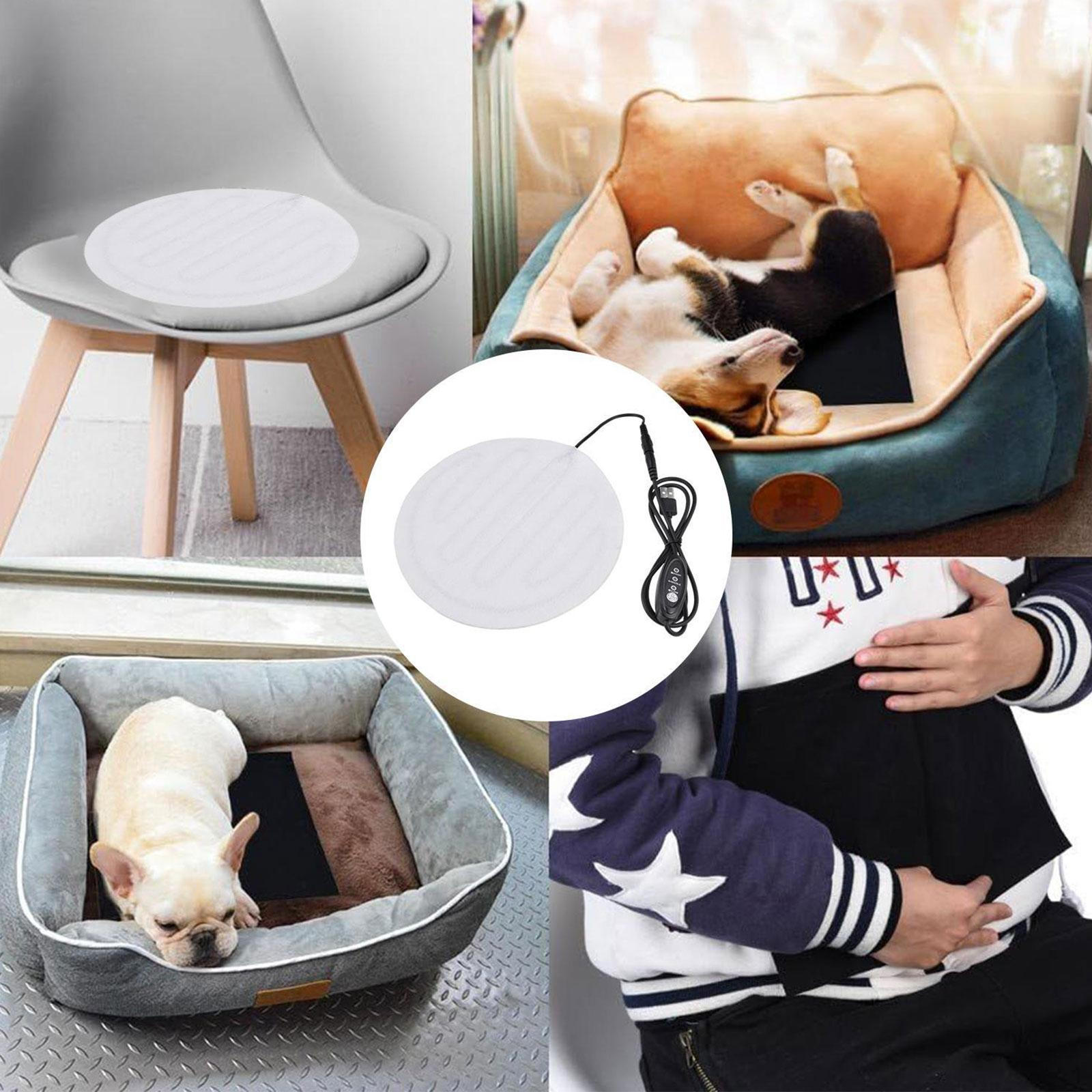 

USB-грелка для домашних животных, одеяло с регулируемой температурой, складной обогреваемый коврик для щенка