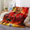 1PC CR7 Patterned Flannel Blanket Suitable For All Seasons for Home Decor Warmth and Comfort Gifts Holiday Present