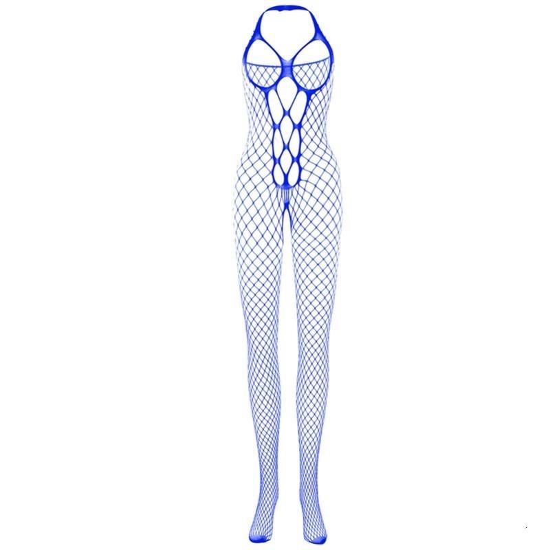 Womens Sexy Halter Fishnet One-piece Stocking Suspender Sleeveless Bodystocking Lingerie Body Suits Plus Size