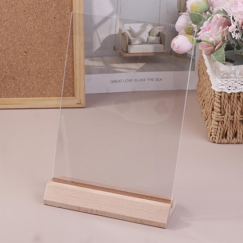 A4/A5/A6 Table Top Acrylic Sign Holder Stand Double Sided Clear Picture Frames Sign Holder Menu Recipe Display Cards Signboard