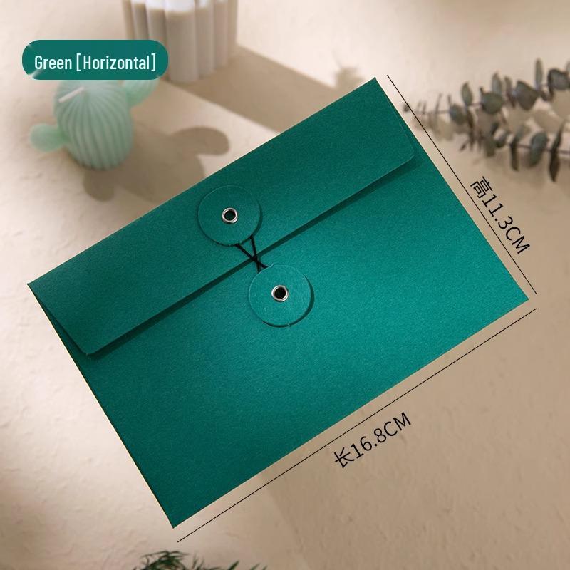 Multi-Size Thickened Colored Paper Envelope & Document Storage Bag