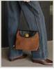 Women's Genuine Leather Suede Patchwork Crossbody Bag - Casual, Fashionable, Versatile Shoulder Bag