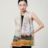 Autumn new 100% mulberry silk heavyweight double crepe long scarf for women's silk scarf and scarf