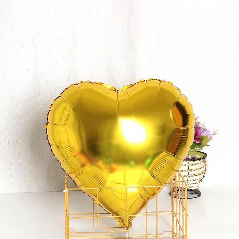18-Inch Love Aluminum Film Balloon Confession Decoration Engagement Wedding Birthday Scene Arrangement Floating Heart Balloon