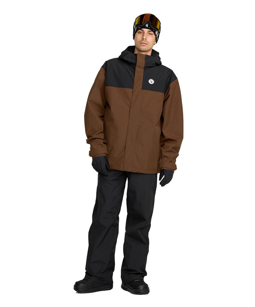 Volcom Men'S Buck-Three-Eighty Jacket (Brown)