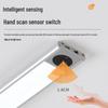 Wireless Rechargeable LED Motion Sensor Cabinet Light with Magnetic Strip for Kitchen, Desk, and Bedside