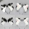 Foxes Wolf Ears Headband Faux Furs Tail Halloween Cosplay Party Costume Accessories Gumiho Costume for Women Men Gifts