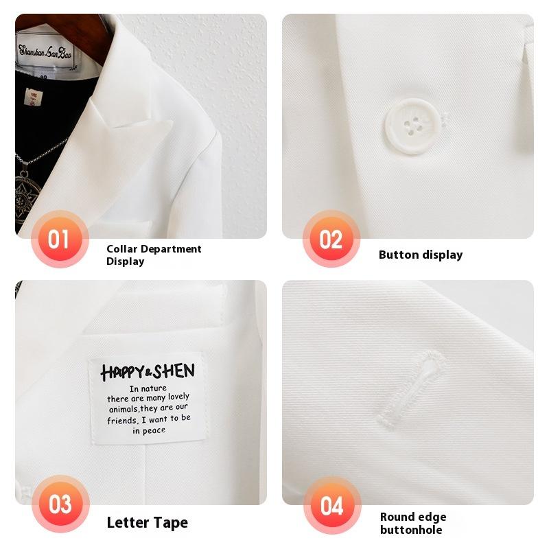Kids Blazer Set Stylish Casual Tuxedo for Children Spring Autumn Formal Boys Wedding Suit Toddler Birthday Photo Shoot Outfits